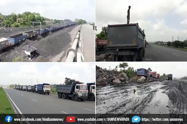 एनएच 2 पर डम्फर की पार्किंग से स्थानीय लोग परेशान