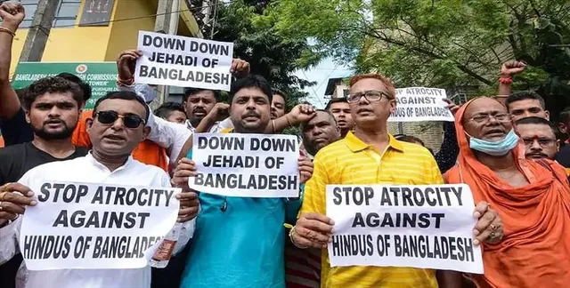 बांग्लादेश में हिंदू परिवारों के घर जलाने के आरोप में 45 संदिग्ध गिरफ्तार