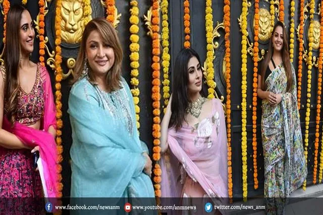 एकता कपूर के घर यूं सज-धजकर पहुंची टीवी की बहुएं