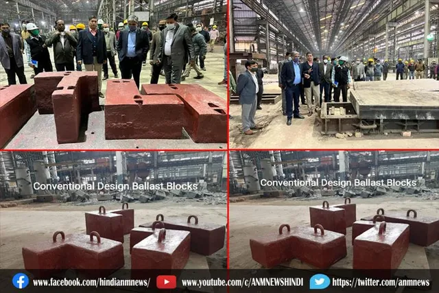 महाप्रबंधक,चिरेका ने इस्पात फाउंड्री का निरीक्षण किया