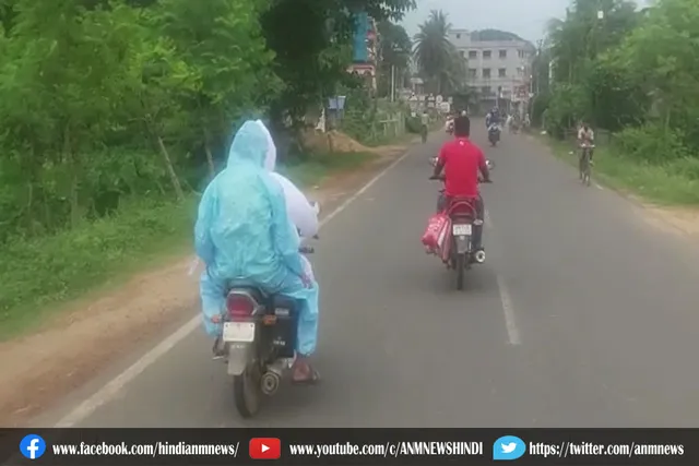 रॉनी की बाइक कोरोना मरीज को लेकर अस्पताल जा रहा है, वायरल