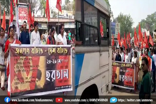 बंध समर्थको ने रोका सरकारी बसों को