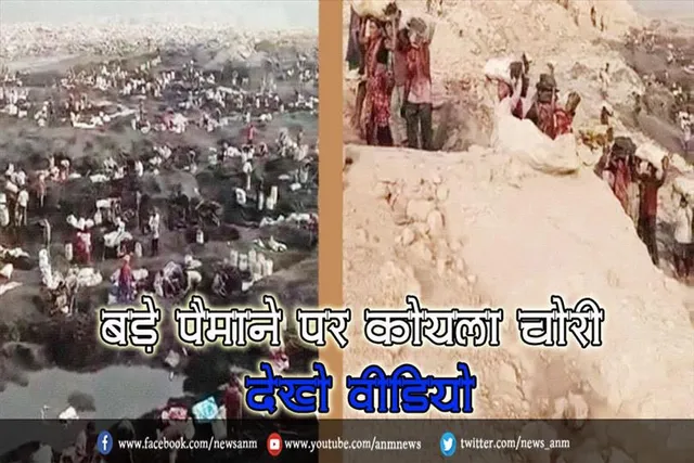 बड़े पैमाने पर कोयला चोरी, देखे वीडियो