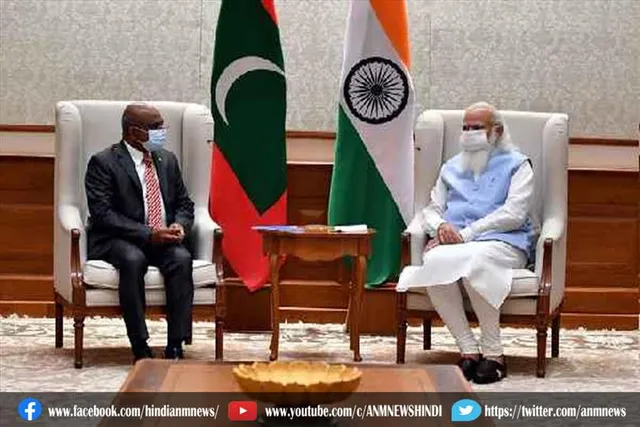 अब्दुल्ला शाहिद से मिले प्रधानमंत्री मोदी
