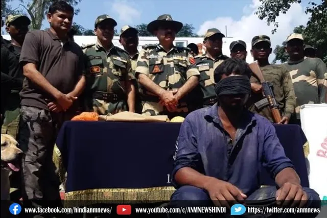 बीएसएफ ने पाकिस्तानी तस्कर को हेरोइन के साथ पकड़ा