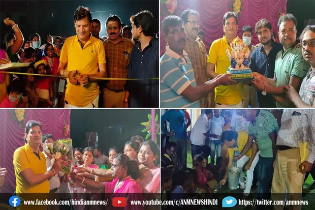 विधायक विधान उपाध्याय ने किया गणेश पूजा मंडप का उद्घाटन