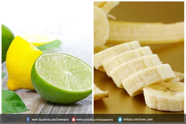 केले में नींबू का रस मिलाकर लगाएं