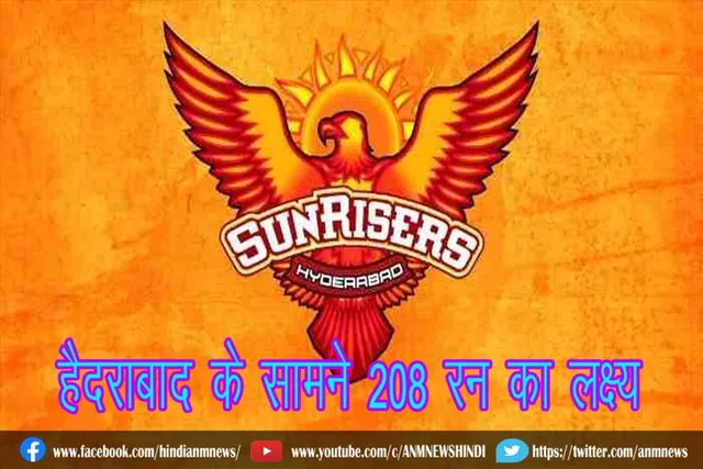 पॉवेल और वॉर्नर की शतकीय साझेदारी से हैदराबाद के सामने 208 रन का लक्ष्य