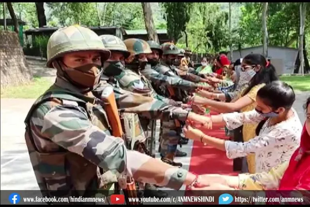 पुंछ में मनाया गया जवानों के साथ रक्षाबंधन