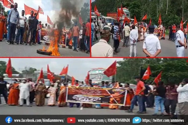 माकपा नेता पथावरोध में फंसे एक शख्स को दिया थप्पड़