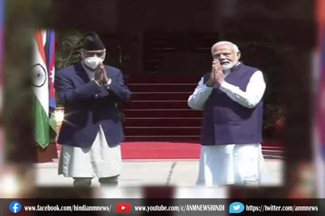प्रधानमंत्री मोदी की नेपाल के पीएम देउबा से मुलाकात