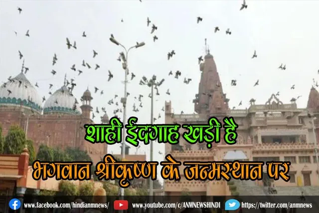 शाही ईदगाह खड़ी है भगवान श्रीकृष्ण के जन्मस्थान पर
