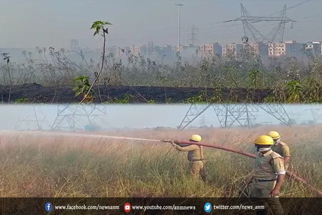 अंडाल हवाई अड्डा परिसर में लगी आग