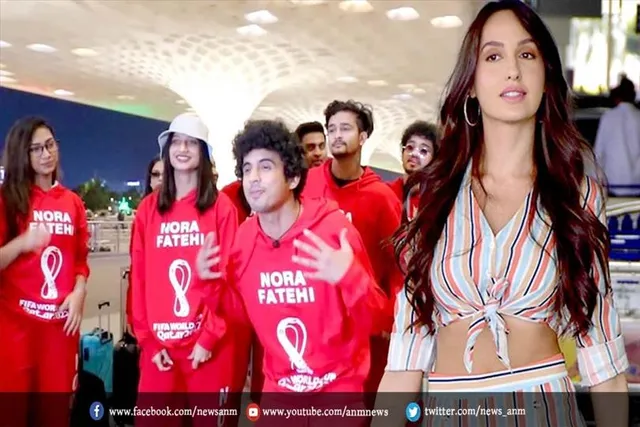 नोरा फतेही के क्रू मेंबर्स एयरपोर्ट पर डांस परफॉर्म