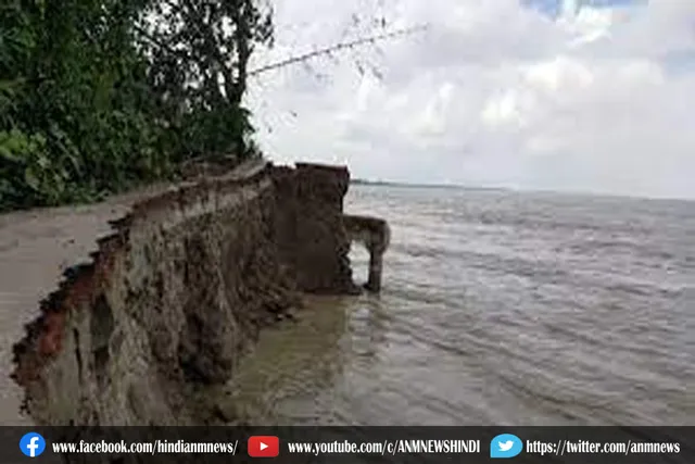 पानी उतरते ही मालदा में कटाव शुरू