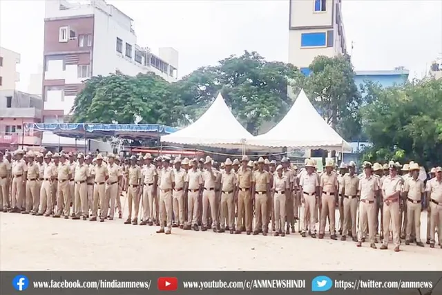 गणेश पूजा की अनुमति पर विवाद :1600 पुलिस कर्मियों की तैनाती