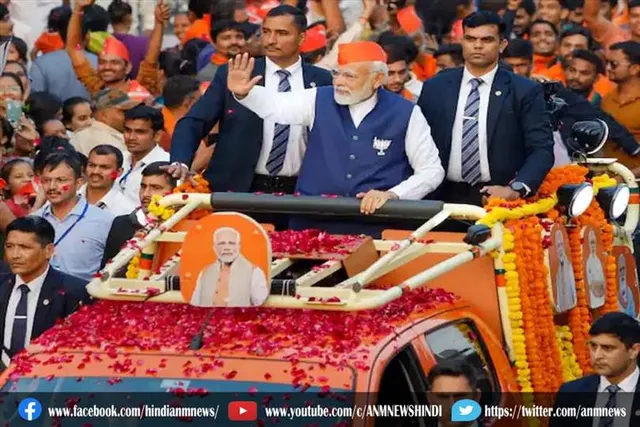 प्रधानमंत्री का गुजरात में रोड शो