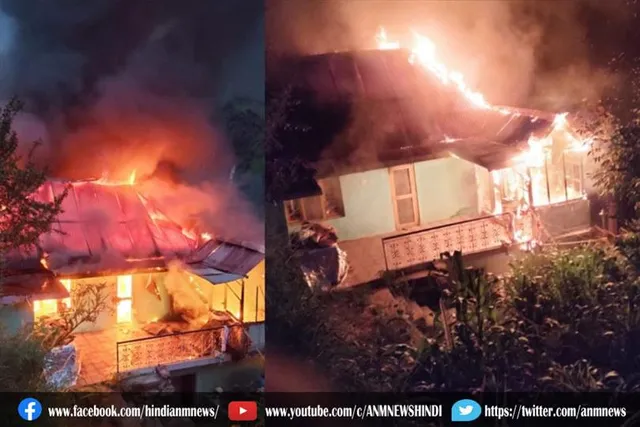 कुल्लू में आग लगने के कारण भरी नुकसान