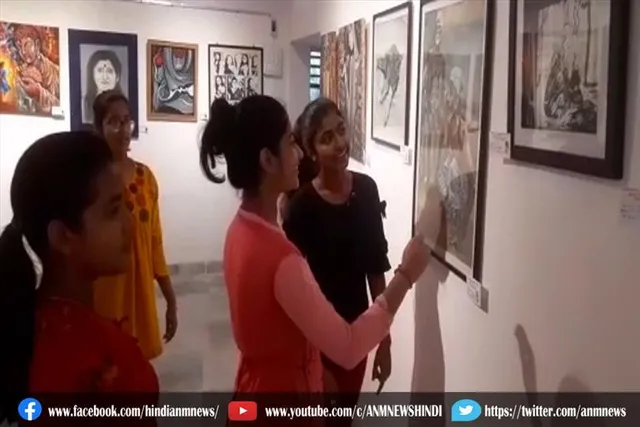 चित्रकारी प्रतियोगीता आज सम्पन, तीन चित्र बिके