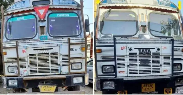 एक नंबर के दो ट्रक पकड़े, चालकों को भी दबोचा