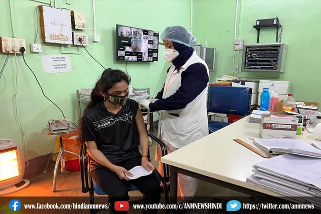 कस्तूरबा गांधी अस्पताल चिरेका में बूस्टर डोज़ का टीकाकरण आरंभ