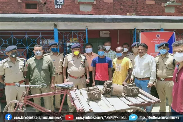 आरपीएफ ने चोरी की डीवी की बरामद , दो गिरफ्तार