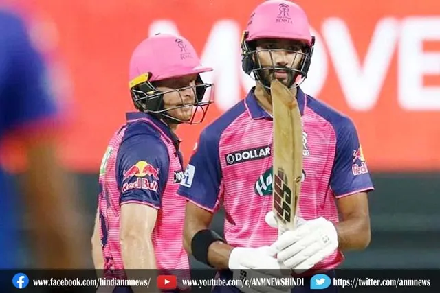 बटलर और पडिक्कल की रिकॉर्ड साझेदारी से दिल्ली के सामने विशाल लक्ष्य