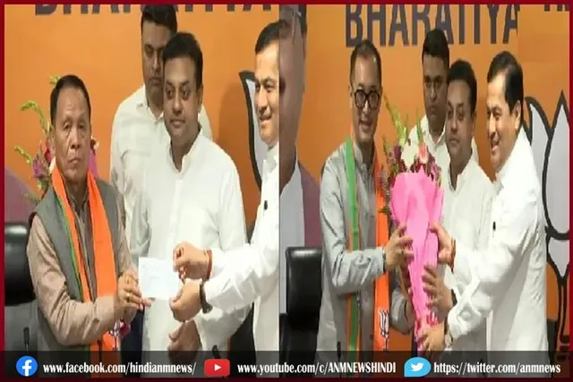 कांग्रेस के दो विधायकों ने बीजेपी का दामन थामा