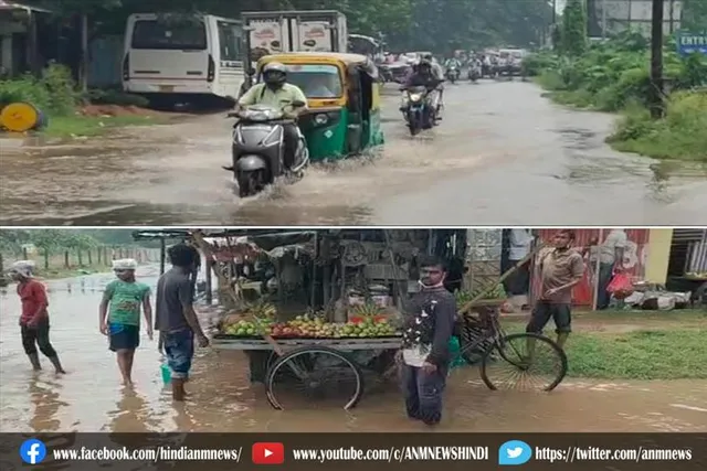 बारिश में डूबा दुर्गापुर का ये इलाका, सब्जी विक्रेता की बढ़ी मुश्किल
