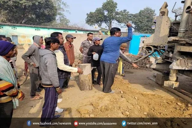 जामुड़िया के इस क्षेत्र में बोरिंग का काम शुरू