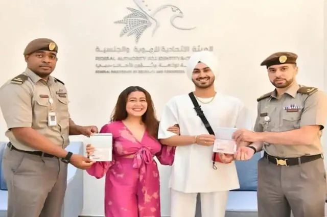 नेहा कक्कड़ और उनके पति रोहनप्रीत सिंह को मिला UAE का Golden Visa