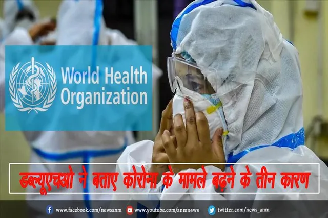 डब्ल्यूएचओ ने बताए कोरोना के मामले बढ़ने के तीन कारण