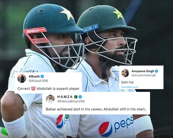 Babar Azam and Abdullah Shafique (File Photo: Twitter) 