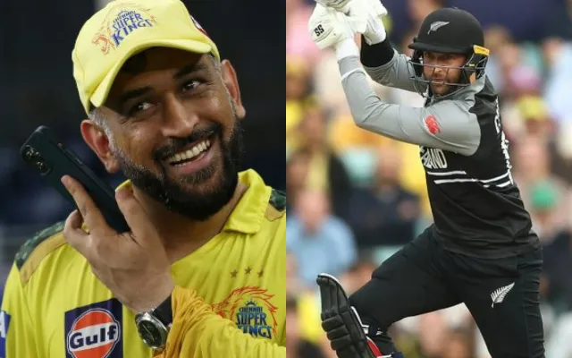 Devon Conway and MS Dhoni