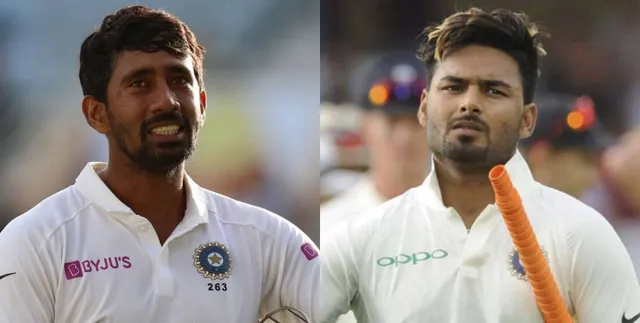 Wriddhiman Saha and Rishabh Pant