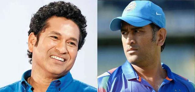 Sachin Tendulkar and MS Dhoni