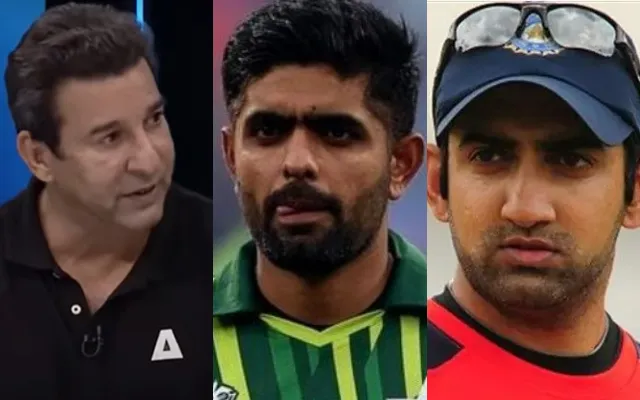 Wasim Akram and Gautam Gambhir