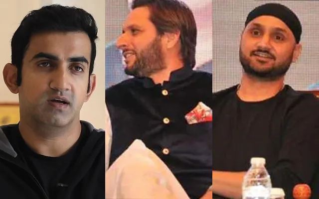 Gautam Gambhir, Shahid Afridi, Harbhajan Singh