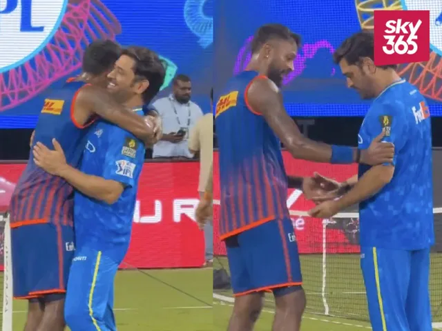 Hardik Pandya and MS Dhoni