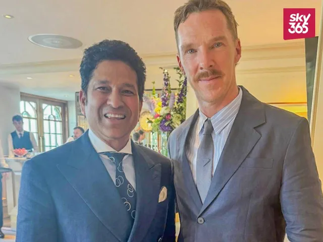 Sachin Tendulkar and Benedict Cumberbatch
