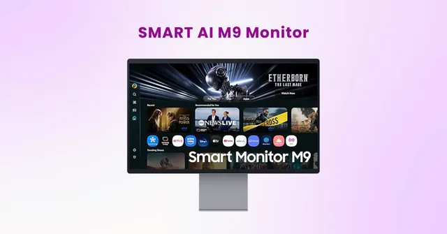 Smart AI M9 monitor 4K OLED, multitasking power