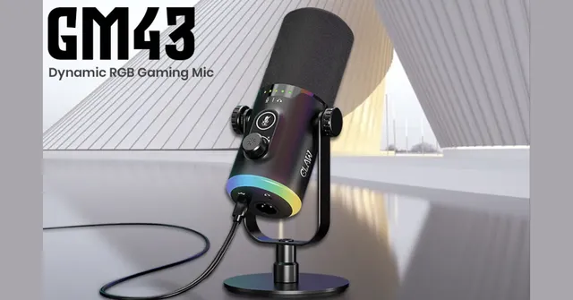 CLAW unveils GM43 RGB mic for streamers creators
