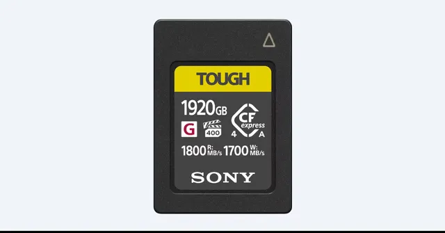 Sony CFexpress 4 standard type A memory cards