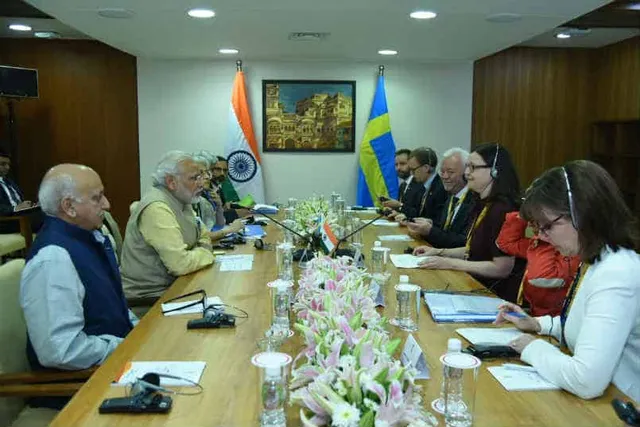 PM Modi meets Swedish minister to encourage investment in Smart Cities, Skill India
