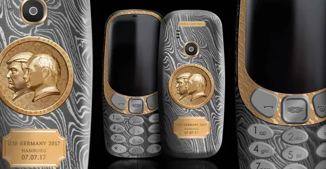 Meet the extravagant Nokia 3310 Putin-Trump Summit Edition