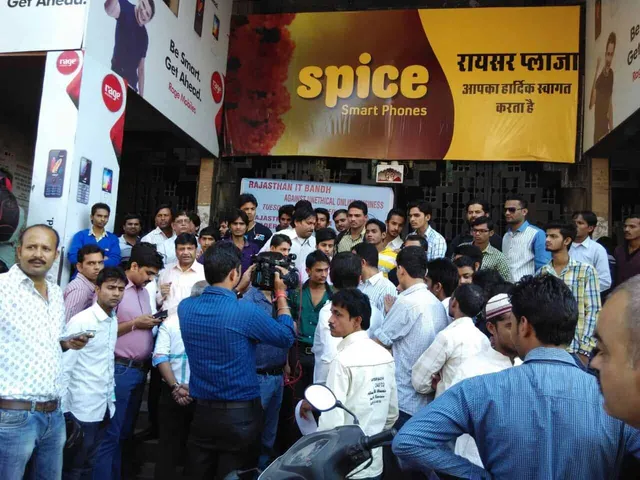 More than 25,000 shops were shut off in support of Rajasthan IT bandh