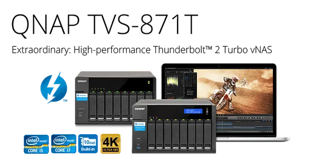 QNAP launches Thunderbolt NAS TVS-871T