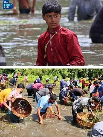 In This Kashmiri Village, People Step Into Ice-Cold Waters Each Year to Clean Their Rivers