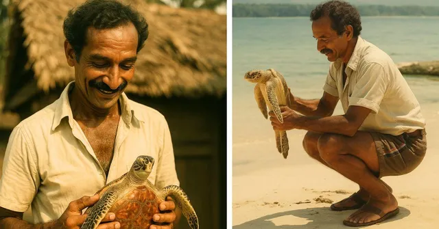 Why This One Man Walked 4000 Kilometres Along India’s Shores to Save Sea Turtles From Disappearing