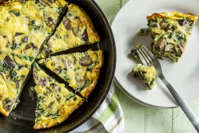 Olives and Mushroom Frittata